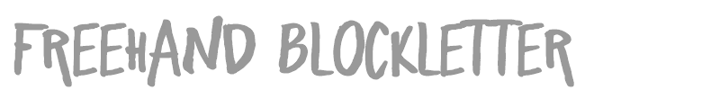 Freehand Blockletter